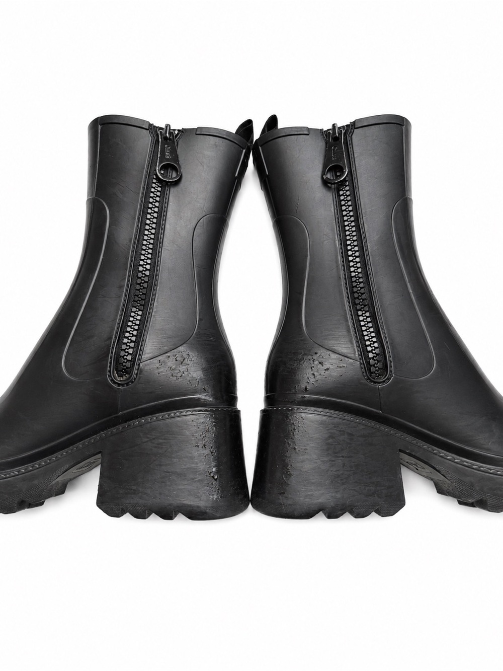 Chloé Betty PVC Short Rain Boots Black Size 36 US 6 Designer - Picture 7 of 13